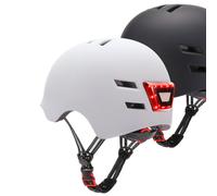 Casque avec led avant arrière blanc