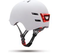 Casque avec led avant arrière blanc