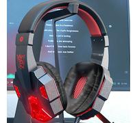 Casque premium avec rétroéclairage LED - Compatible avec les ordinateurs portables, les tablettes, les consoles de jeux, les appareils iOS et Android ! Taille UniqueBlocs de couleurABS