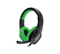 Amstrad Casque Pro Gamer AMS H888 40 mm Power Bass micro intégré réglage volume Vert