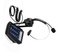 Casque professionnel pour centre d'appels avec suppression du bruit et affichage LED - Casque antibruit clair