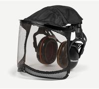 Casque Protection Husqvarna Avec Visière À Filet Ultra- Vision Et Couverture