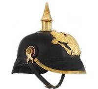 Vidaxl Casque Prussien Allemand Antique Pour Gn Noir Acier
