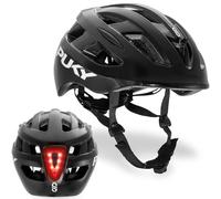Puky Casque vélo enfant HELMET S Noir Taille S 48–55 cm, 220 g, ventilation, module lumineux 360°