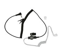 Casque radio de police avec tube acoustique transparent pour un son de qualité supérieure dans les environnements bruyants. Conception légère et