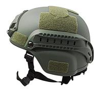 Casque Rapide, Casques de Paintball Airsoft réglables avec Rails latéraux et Support NVG pour la Chasse, 56 cm-60 cm, Vert