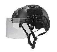 Casque Rapide Tactique Mich avec Visière Anti - émeute Transparente Coulissante Rail latéral/Support Nvg pour Airsoft Paintball CS Wargaming Outdoor Sports