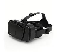 Casque RéAlité Virtuelle, Lunettes RéAlité Virtuelle 3D avec Panorama 360°, Protection Anti-LumièRe Bleue, éCart Pupillaire RéGlable, pour Films Et Jeux, pour éCrans 4,7-7,2 Pouces,Black