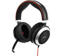 Casque réducteur de bruit filaire avec micro Jabra Evolve 80 - Noir