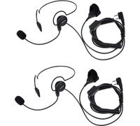 Casque Retevis Walkie Talkie avec microphone Finger PTT 2pin compatible avec Retevis RT24 RT22 RT27 RT21 RT28 RT617 BF-88E BF-888S Kenwood Walkie Talkie (2 pcs.)