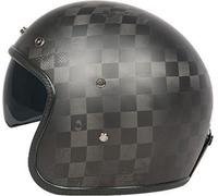 Casque Retro Fibre de Carbone Demi-Couvert Matte 24K Carbon Fiber XXL