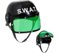 W WIDMANN MILANO Party Fashion -Casque d'intervention avec visière, couvre-chef, accessoires, accessoire de déguisement adulte, police, Swat