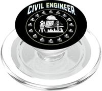 Casque Rigide pour ingénieur Civil, Outil d'enquête, Blueprint PopSockets PopGrip pour MagSafe