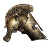 Casque Romain de Cosplay pour Adultes, Modèle 1, Plastique | Couleur Café, Usage Performances et Cosplay, Design Unique Inspiré du Dieu de Guerre Antique