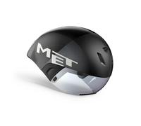 Casque met codatronca black silver matt glossy