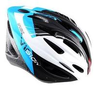 Casque route/vtt optimiz o300 vision bleu/blanc/noir mat avec reglage occipital 58/61