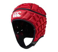 Canterbury Casque de Rugby Raze Junior Unisexe, Couverture Complète, Mentonnière Souple, Rembourrage en Mousse,Flag Red, XS