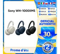 Casque supra-auriculaire sans fil antibruit Sony WH-1000XM5 (argent)