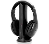 Casque sans fil avec fonction de dialogue claire, effets sonores haute fidélité et microphone pour les conversations en ligne, idéal pour