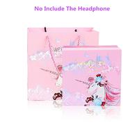 Casque sans fil avec micro mignon licorne Bluetooth 5.0 musique stéréo pour enfants Gamer fille téléphone portable PC casque de jeu cadeaux uniquement boîte