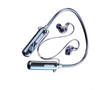 Casque sans fil avec tour de cou, traitement résistant à la transpiration, suppression du bruit, support BT5.4 60 h d'autonomie de la batterie, portée de signal de 10 m (noir)