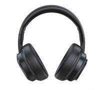 Casque sans fil avec traduction IA 169 langues - Design à oreilles ouvertes - Écran tactile - 46 heures de vie - Casque d'entraînement - Noir