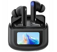 Casque sans Fil Blackview AirBuds 12 Écouteurs avec écran tactile, réduction du bruit ANC/ENC, IPX7 étanche - Noir