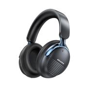 Casque sans fil Bluetooth 6.0 : réduction de bruit ANC AT15 (-35 dB), son stéréo, port USB-C - Noir