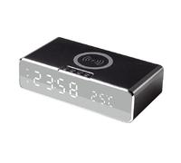 Casque sans fil Bluetooth pour téléphone portable, avec chargeur à double usage, alarme LED intelligente et silencieuse, pour iOS, Android et Windows