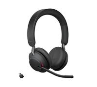 Casque sans fil - JABRA - Evolve2 65 - USB-C - Stéréo - Anti-bruit actif