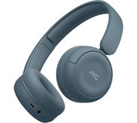 Casque sans Fil JVC avec autonomie de 50 Heures, Coussinets Souples, Conception Pliable, Bluetooth 5.3, Connexion multipoint, Application égaliseur EQ, Micro intégré - Bleu rétro - HAS59WA
