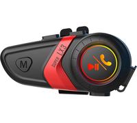 Casque sans fil LX3, BT5.0 | Réduction intelligente du bruit CVC | IP67 étanche | Appel sans fil | Faible latence, rouge