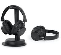Muse Casque TV M-288 CTV – Pack 2 avec base de chargement et d'émission Bluetooth Noir