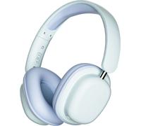 Casque sans fil monté sur la tête, bobine dynamique de 40 mm | Réduction des bruits de parole avec deux microphones | Design pliable, pivotant et portable, bleu