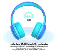 Casque sans fil pour enfants, protection du volume, durabilité accrue, changement de mode pratique, cadeau idéal pour Halloween et plus encore