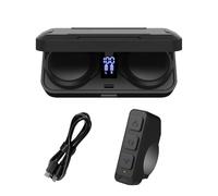 Casque sans fil rechargeable - Appareil audio, oreillette à écran LED | Système de communication stéréo avec construction étanche, lecture de musique, fonction de conversation mains libres