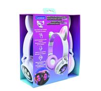 Casque sans fil rechargeable lumineux avec oreilles de chat Bluetooth multicolore TU