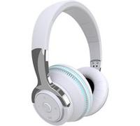 Casque Sans Fil SHOT CASE Pliable pour Smartphone Bluetooth Réglable Son BLANC