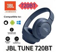 Casque sans fil supra-auriculaire JBL Tune 720BT Bluetooth 5.0 avec suppression du bruit, écouteurs de jeu et de sport, kit mains libres T720BT Bleu