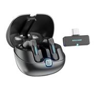 Casque sans fil SW5 USB C pour téléphone,PC,ordinateur portable,bureau, Écouteurs IPX4 avec dongle 2,4 G, latence basse de 20ms, Écouteur avec microphone Bluetooth 5.4 pour travail, conférence