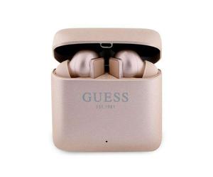 Casque sans fil TWS Guess Printed Logo rose-or