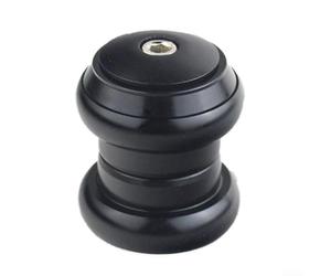 Casque sans filetage en alliage d'aluminium de 34 mm, roulement externe scellé double pour route de 3,8 cm pour fourche de vélo, kit de pièces de vitesse morte noir argenté