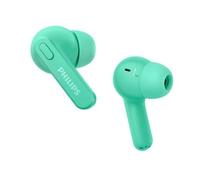 Philips TAT2206GR/00 Earbuds, Adults in Ear Earbuds, Splash and Sweat Resistant, Bluetooth, Up to 18 Hours Play Time, Soft Silicone Ear-Tip Covers in 3 Sizes, Built in Mic, Comfortable Fit, Green