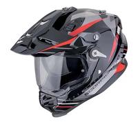 casque scorpion adf-9000 air feat - noir / argent / rouge L