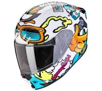 casque scorpion exo-jnr air fun enfant blanc / bleu L