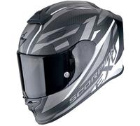 casque scorpion exo r1 evo carbon air runner - noir / blanc M