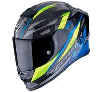 casque scorpion exo r1 evo carbon air runner - noir / bleu / jaune XL