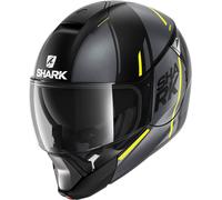 Casque Shark Evojet Vyda noir mat jaune KAY