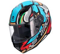 casque shiro sh-890 hunter raccon - bleu mate XXL