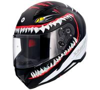 casque shiro sh-890 hunter shark - noir mate XXL